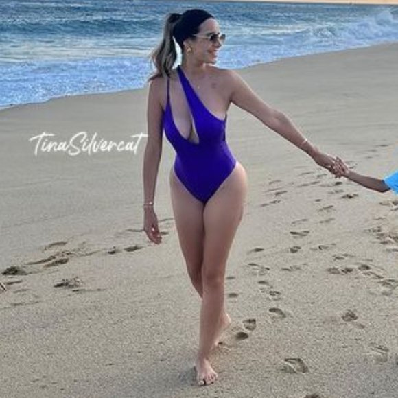 BLOGGER'S FAVE! Zara Purple Swimsuit NWT - Picture 9 of 15